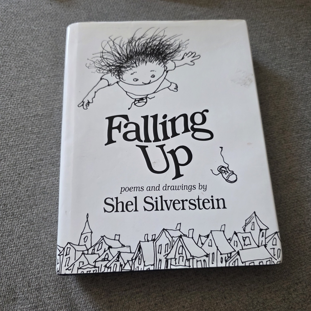 Falling Up by — White Hardcover Poetry Book